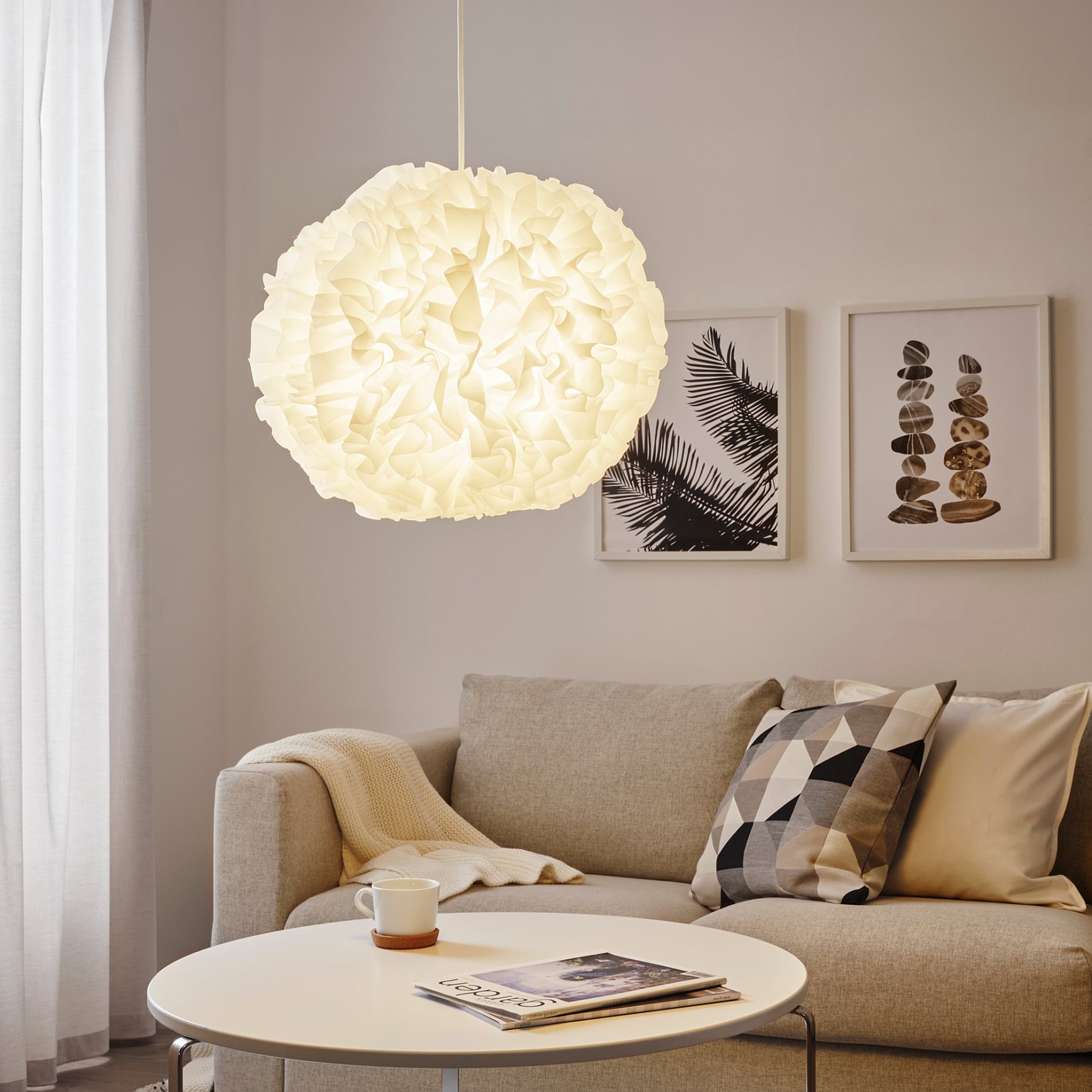 ikea fluffy lamp shade