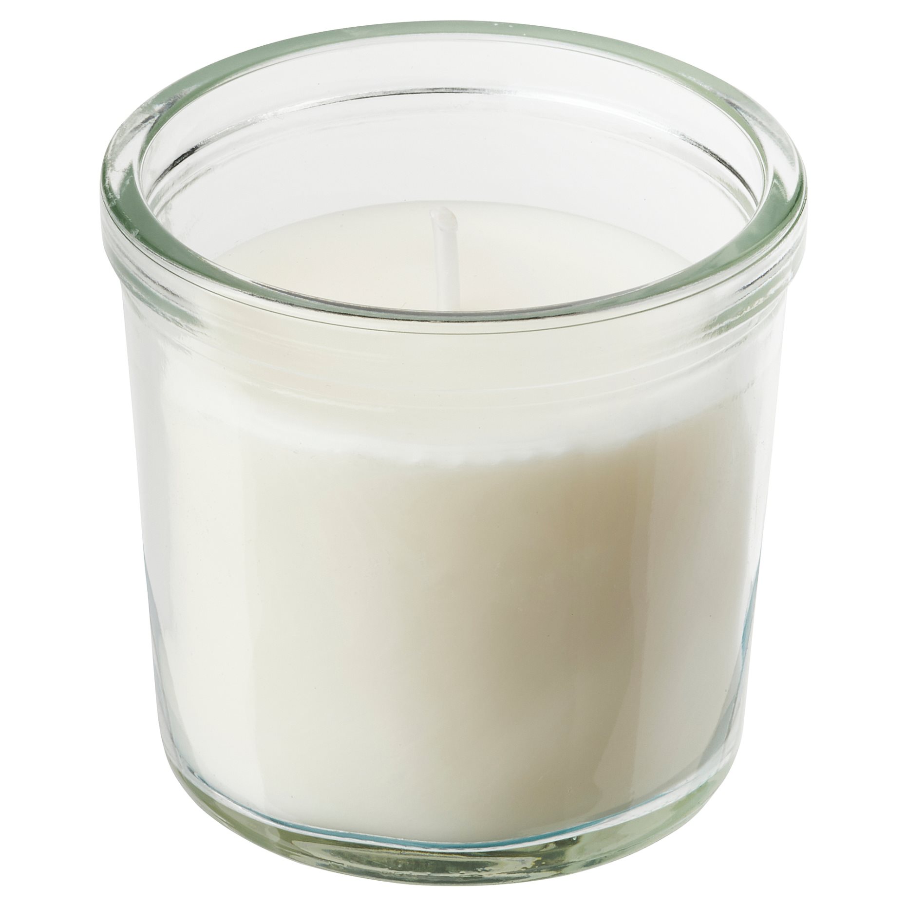 JAMLIK scented candle in glass/Vanilla, 20 hr 20502109