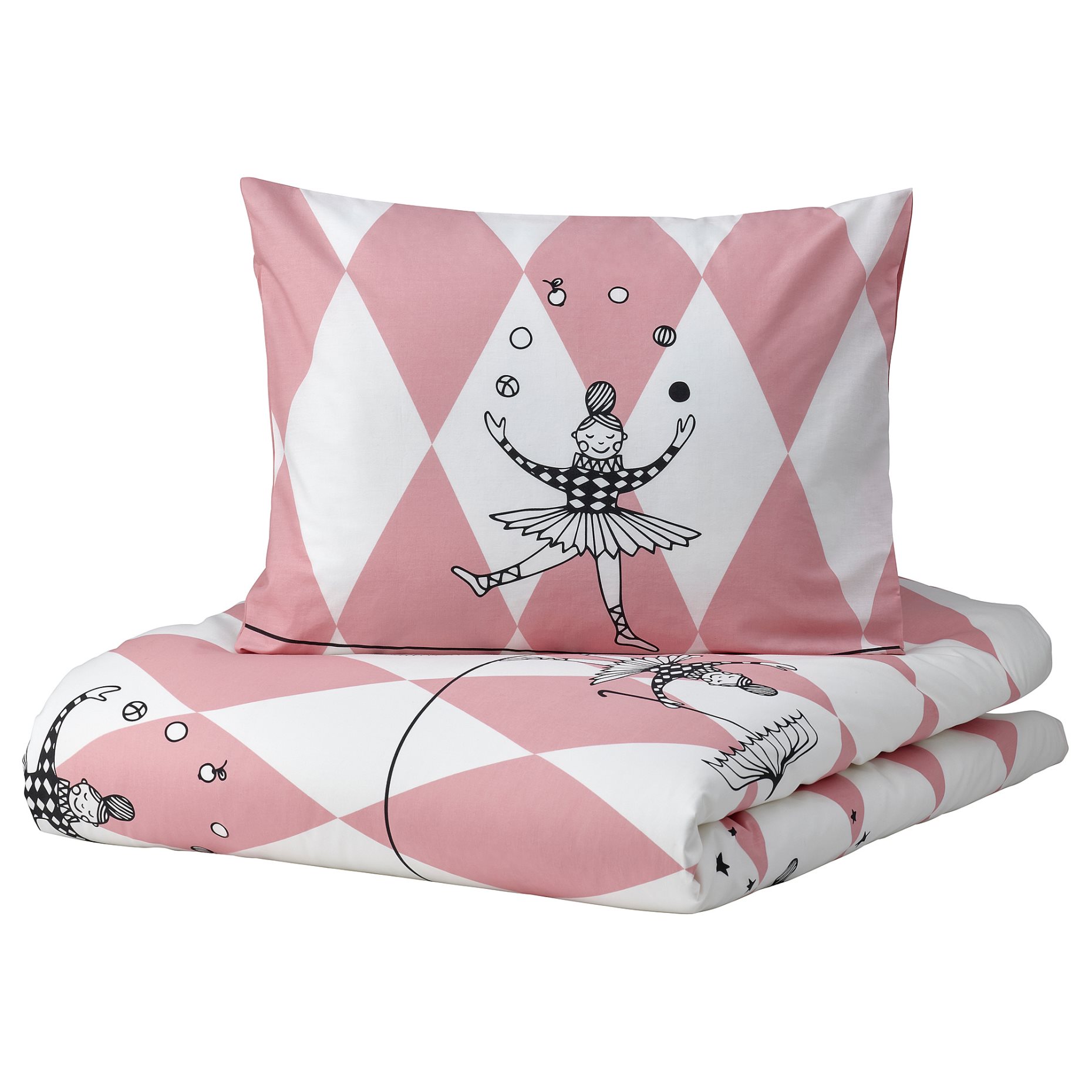 BUSENKEL duvet cover and pillowcase/ballerina pattern, 150x200/50x60 cm,  Other colors | IKEA Cyprus