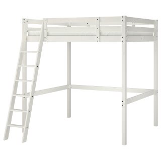 leren Kruipen Normaal gesproken STORA loft bed frame, White | IKEA Cyprus