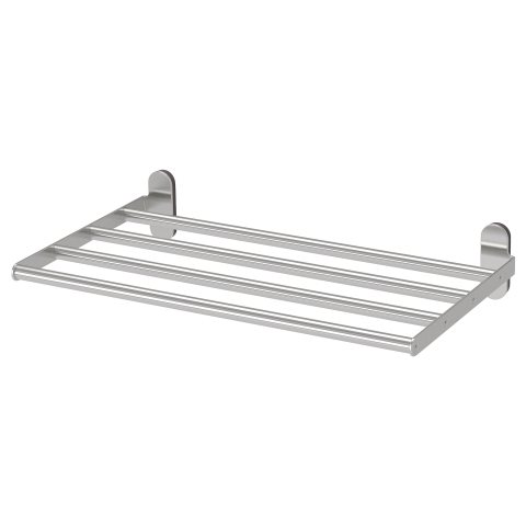 BROGRUND wall shelf with towel rail, Black | IKEA Cyprus