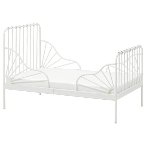 Minnen Extendable Bed Frame With, Wrought Iron Twin Bed Headboard Ikea