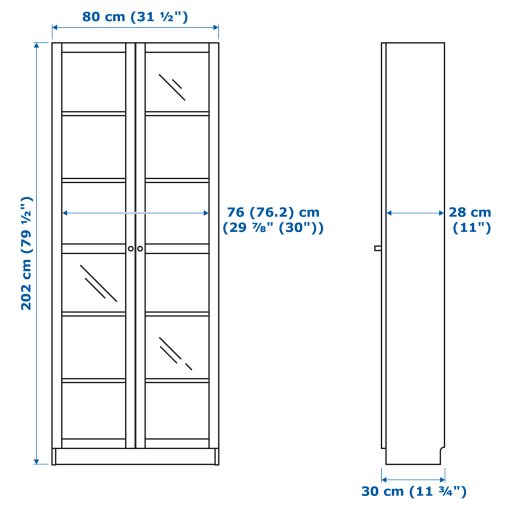 Billy Bookcase With Glass Doors Ikea, Ikea Billy Bookcase Doors Only