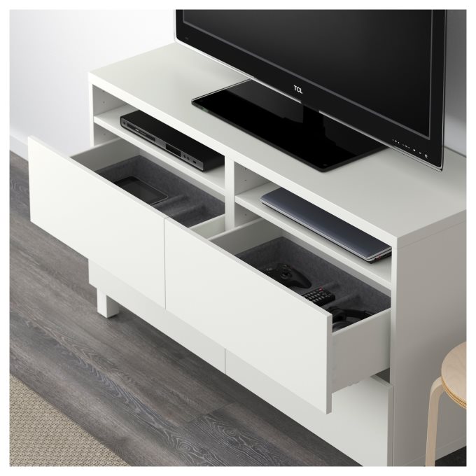 BESTA TV bench with drawers, 120x40x74 cm | IKEA Cyprus