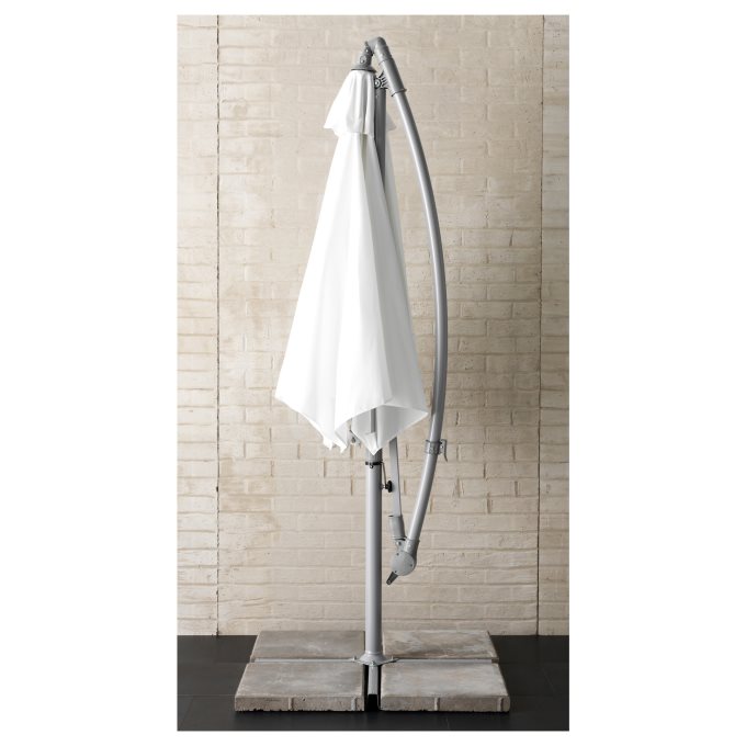 BAGGON parasol, hanging, White | IKEA Cyprus