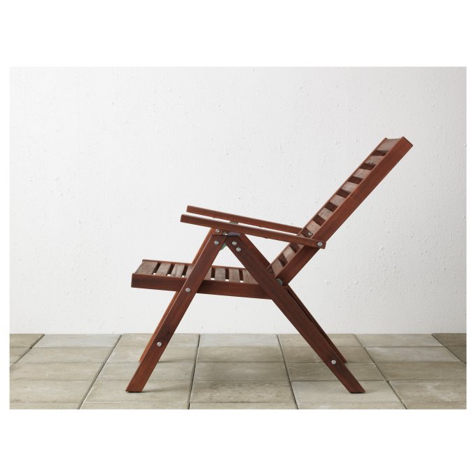 APPLARO table/6 reclining chairs, outdoor, Brown | IKEA Cyprus