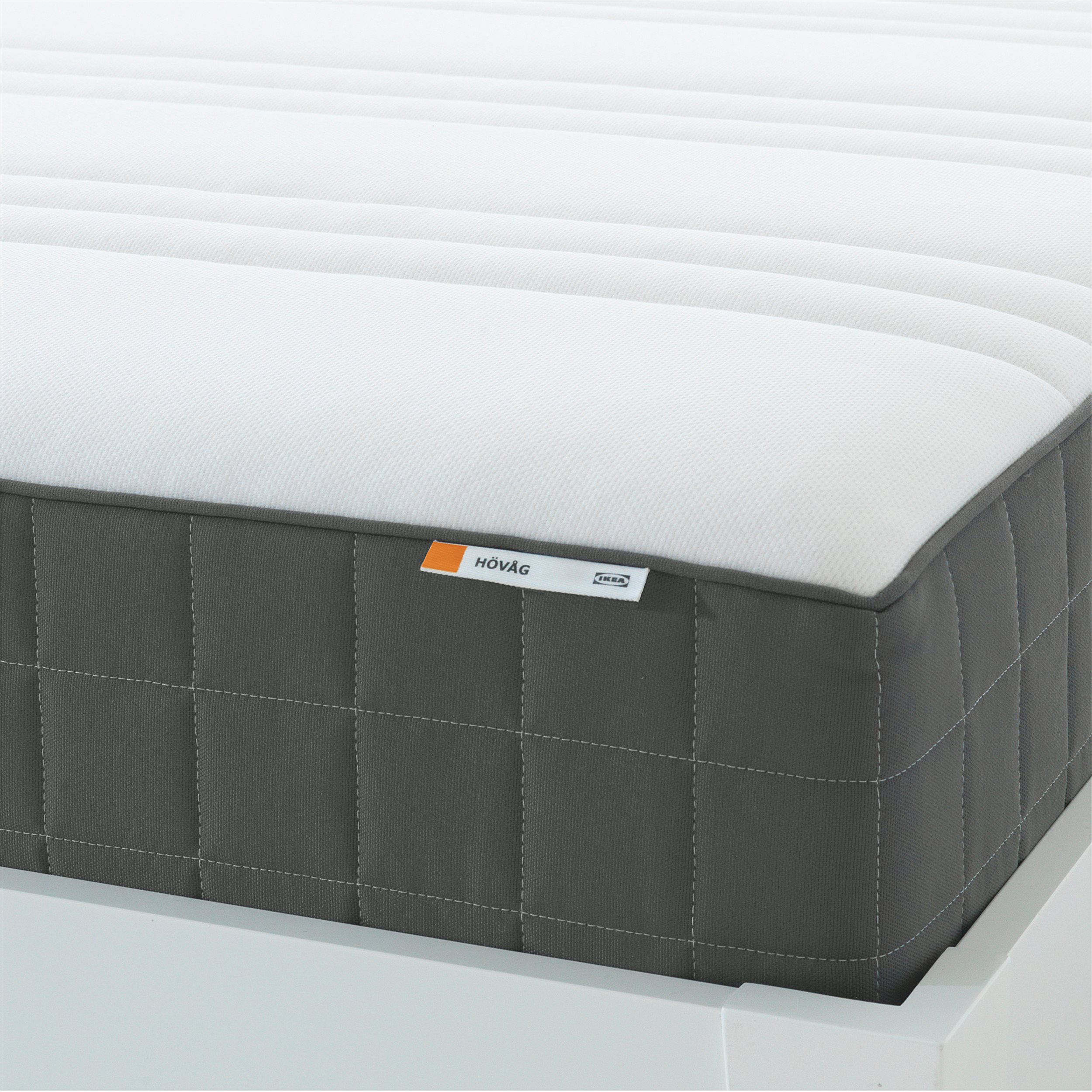 HOVAG pocket sprung mattress/extra firm 140x200 cm, Grey