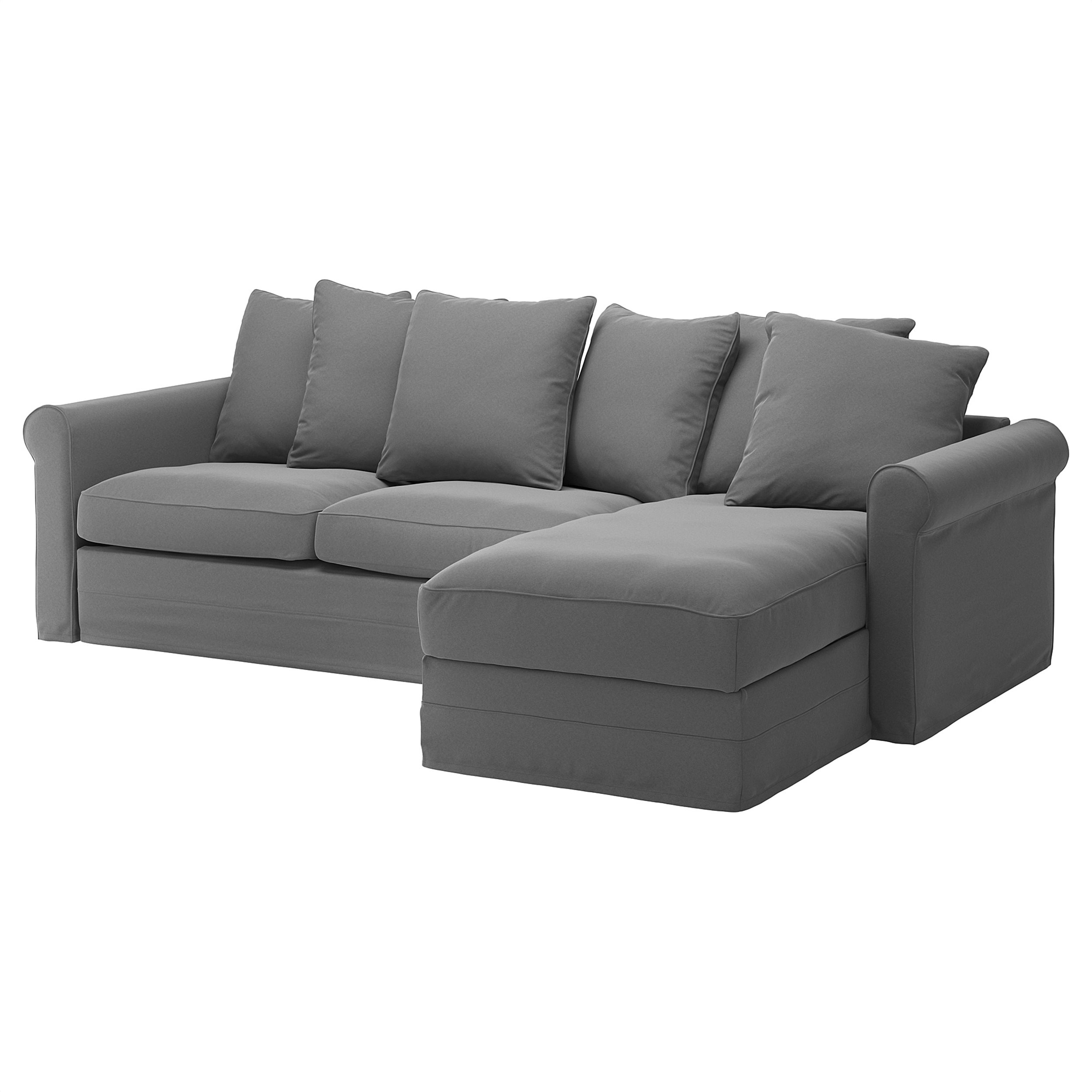  GRONLID 3-seat sofa -bed with chaise longue Grey IKEA Cyprus